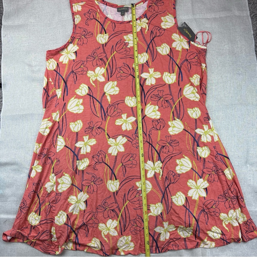Style & Co Plus Size Printed Flip-Flop Dress Size 4X - Picture 8 of 12